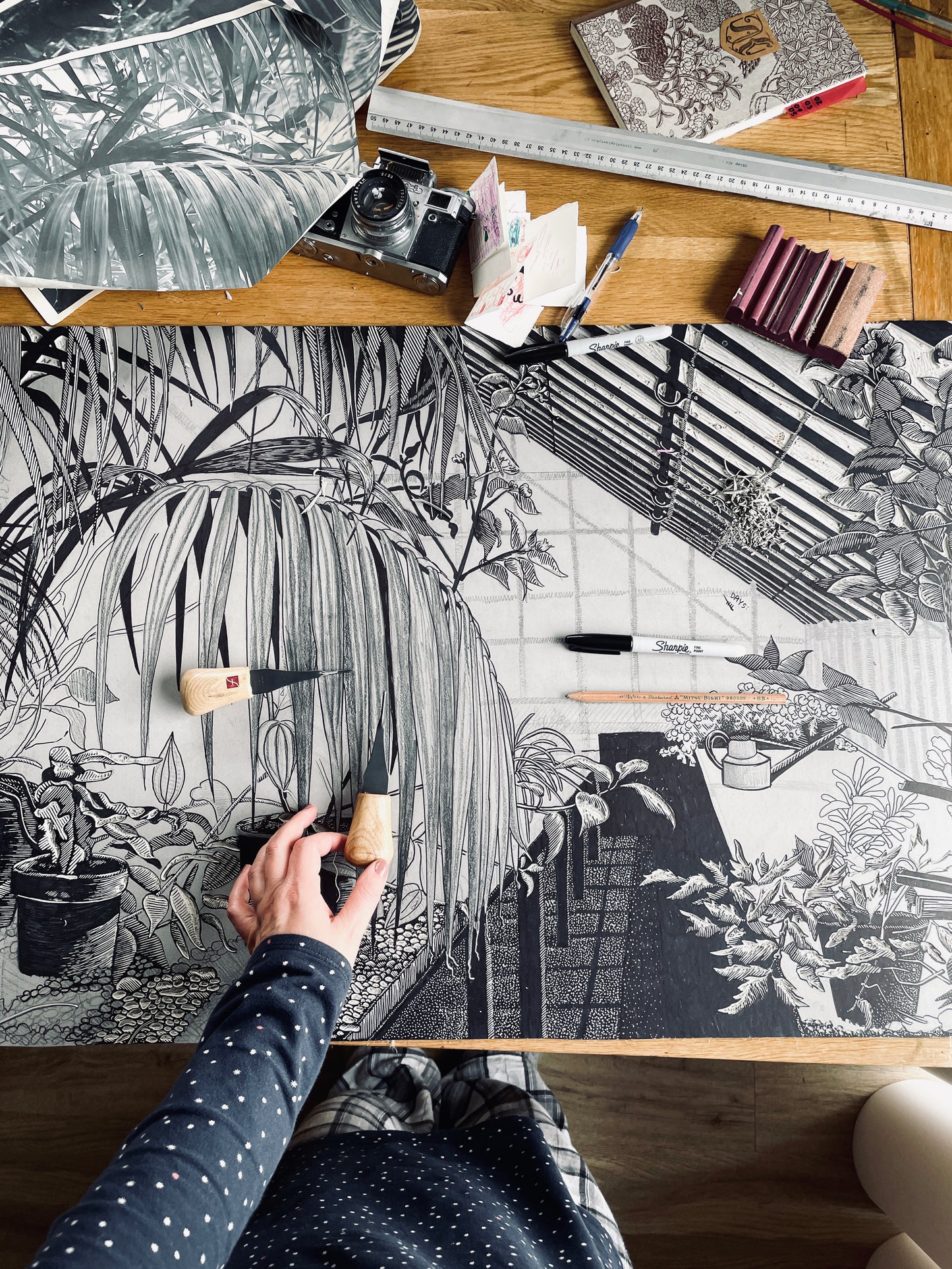 Green House / 100x70 cm