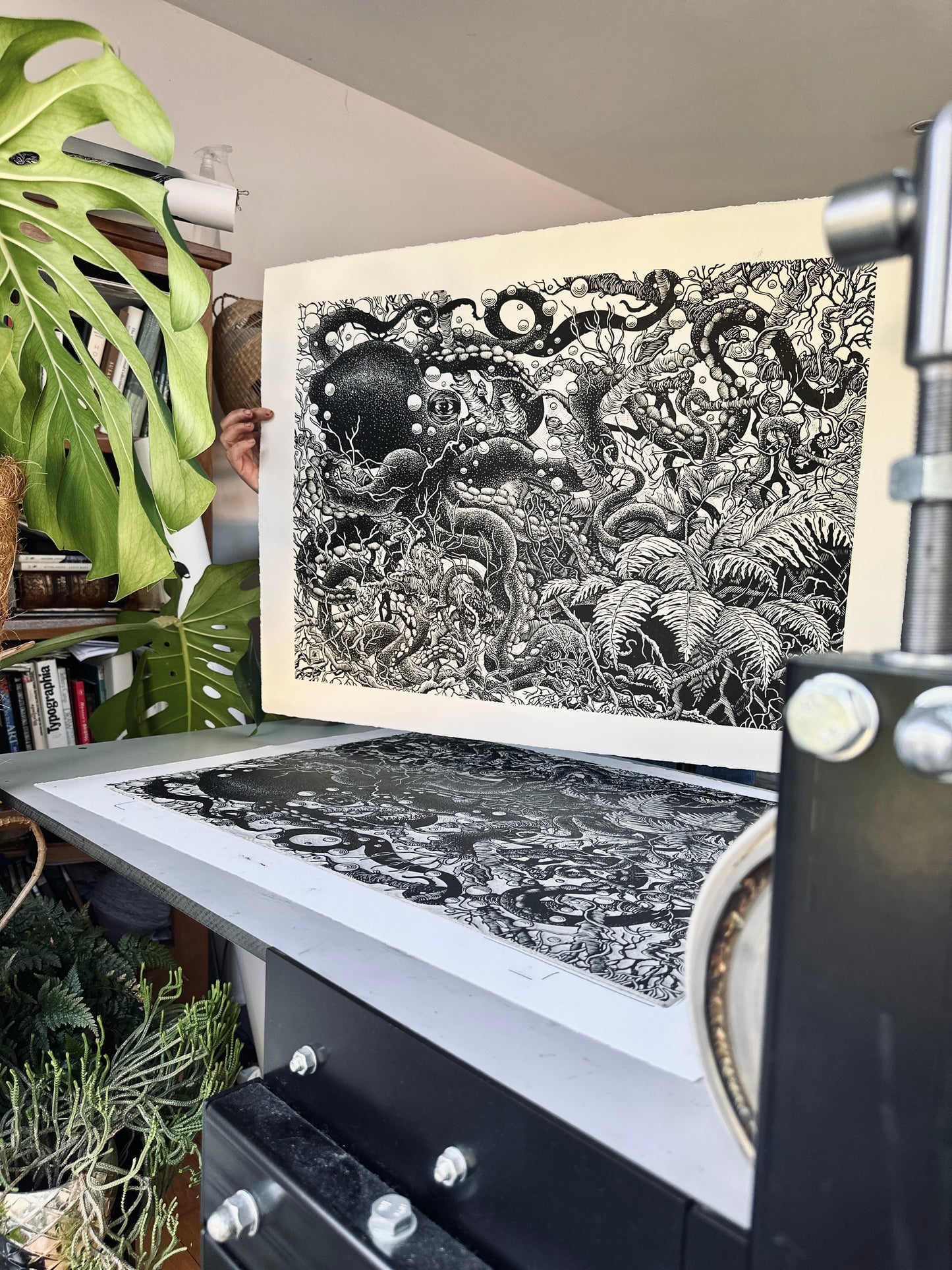 Forest Octopus / 56x76 cm