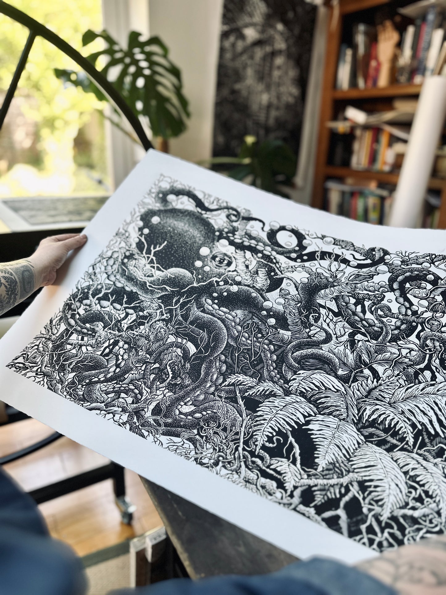 Forest Octopus / 56x76 cm