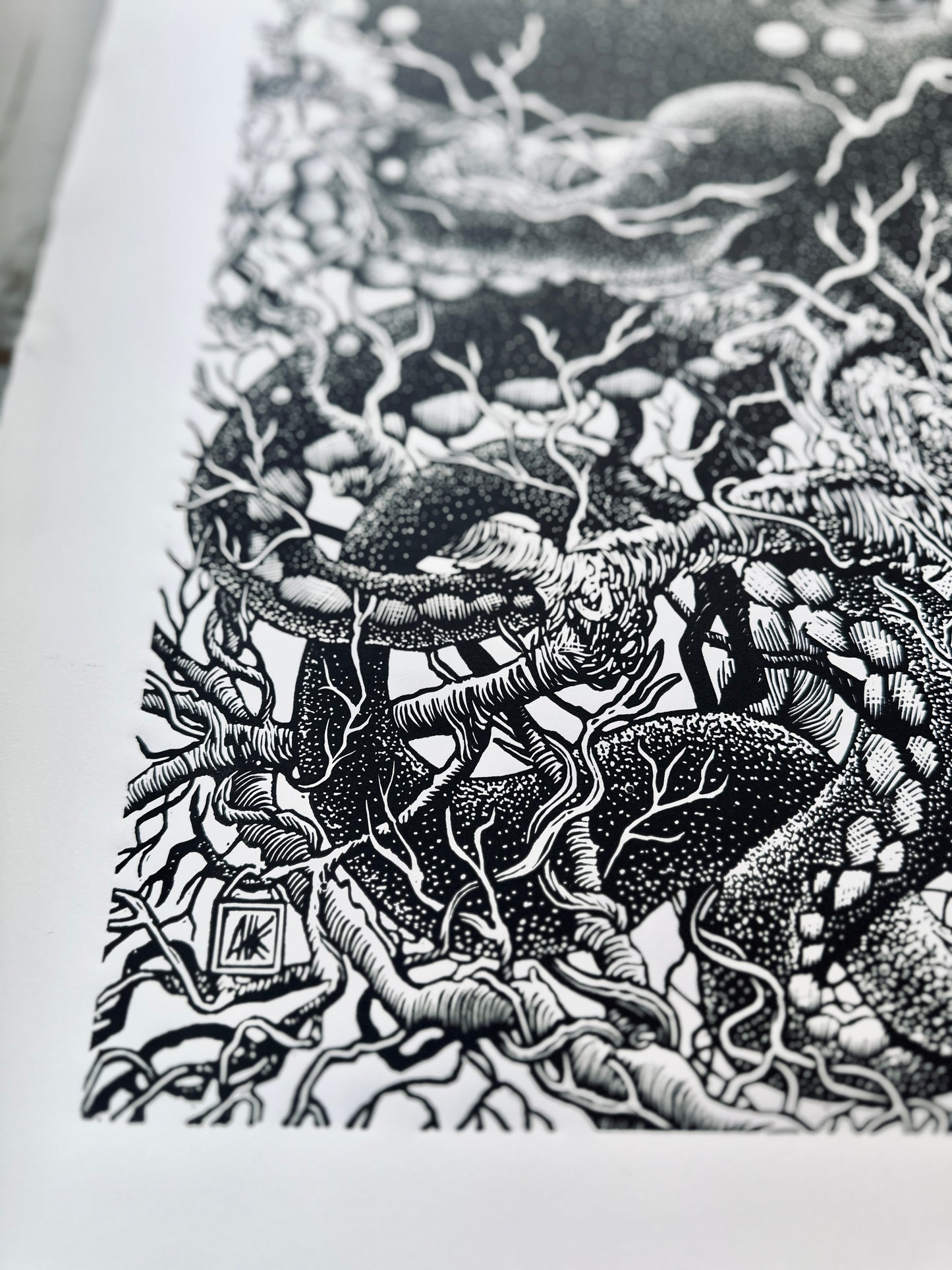 Forest Octopus / 56x76 cm