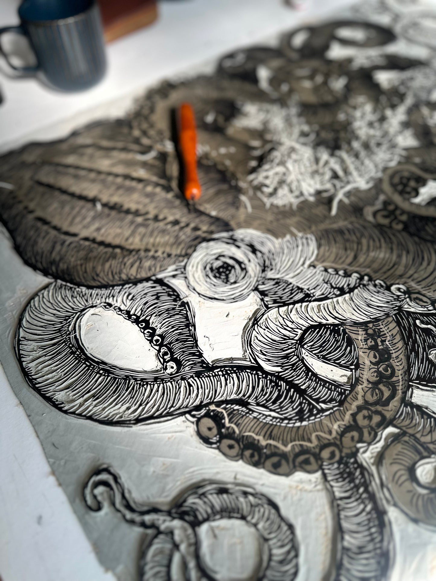 Octopus III / 56x76cm