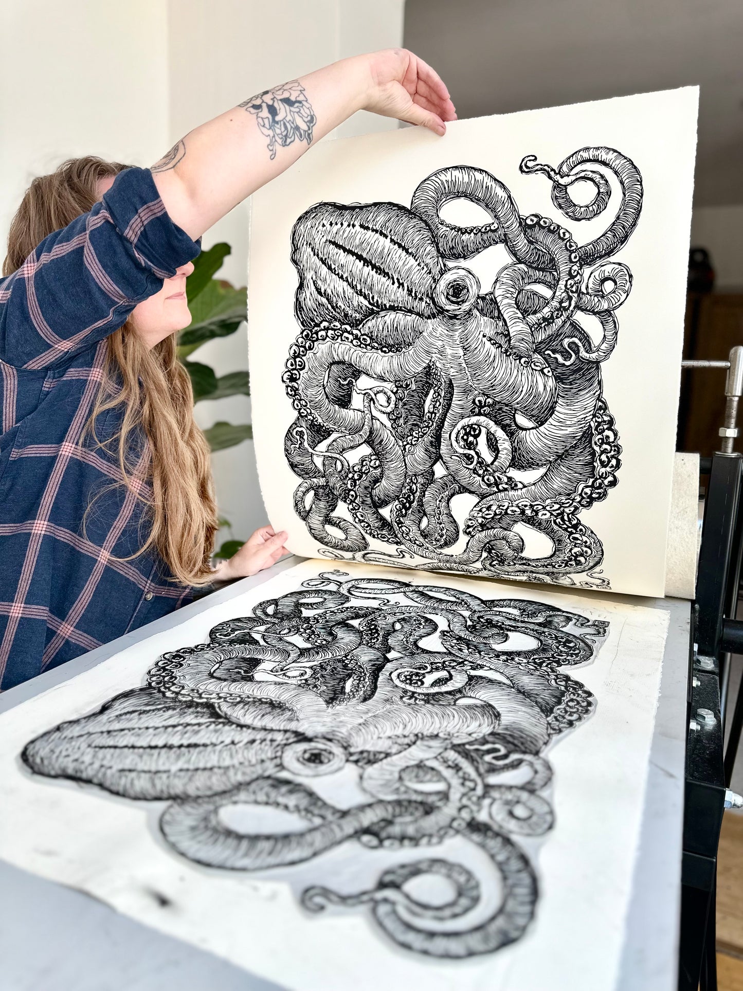 Octopus III / 56x76cm