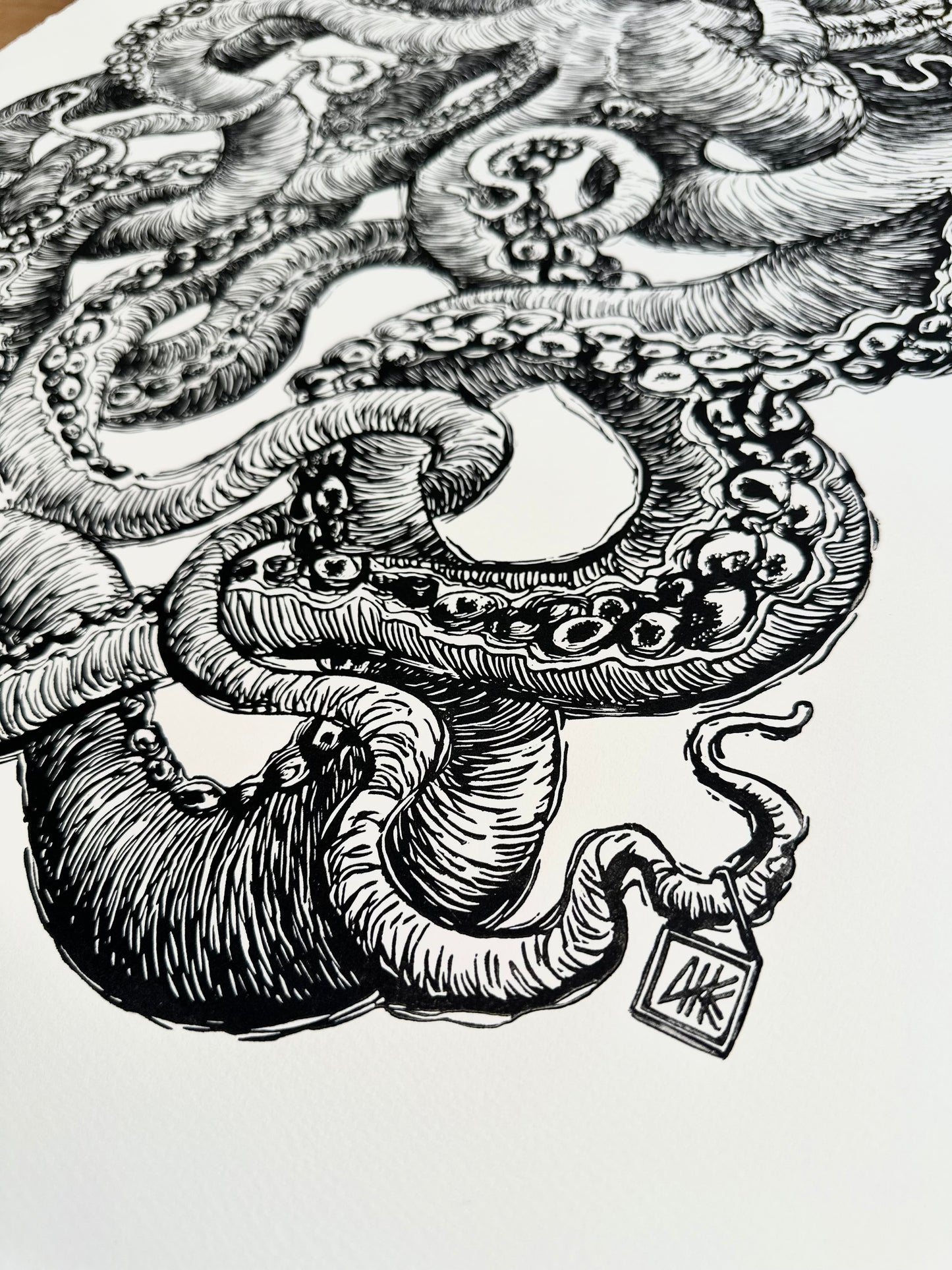 Octopus III / 56x76cm