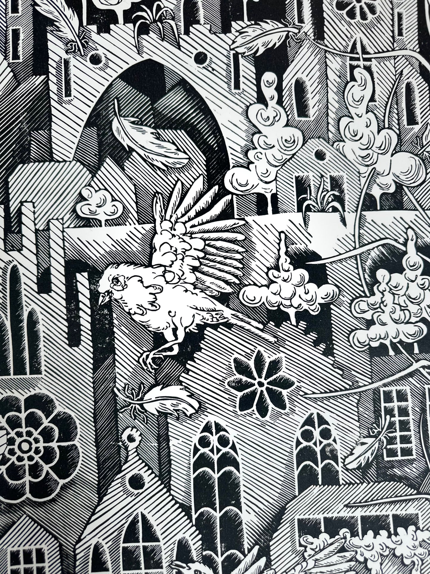 The City of Birds / 100x70 cm