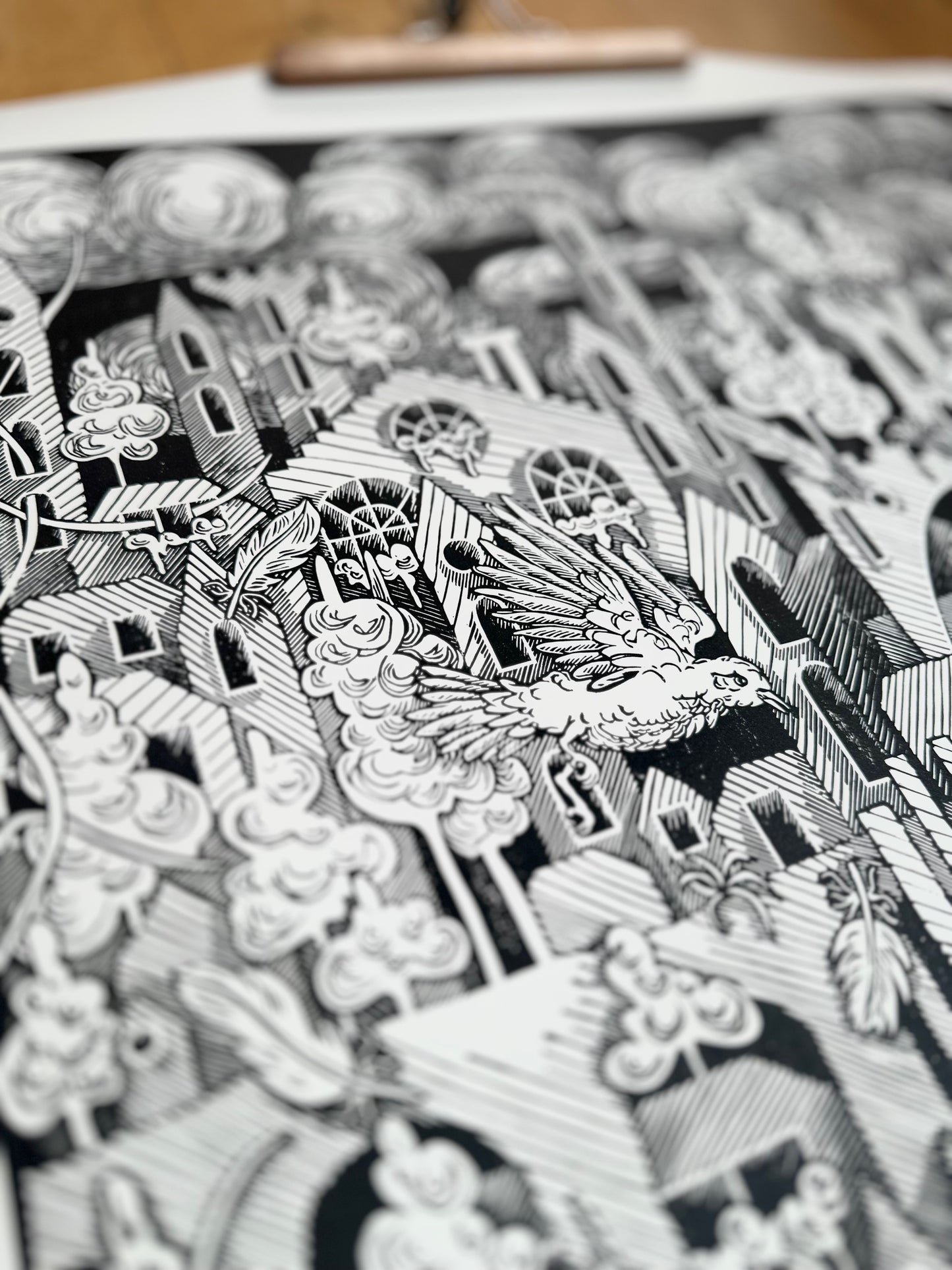 The City of Birds / 100x70 cm