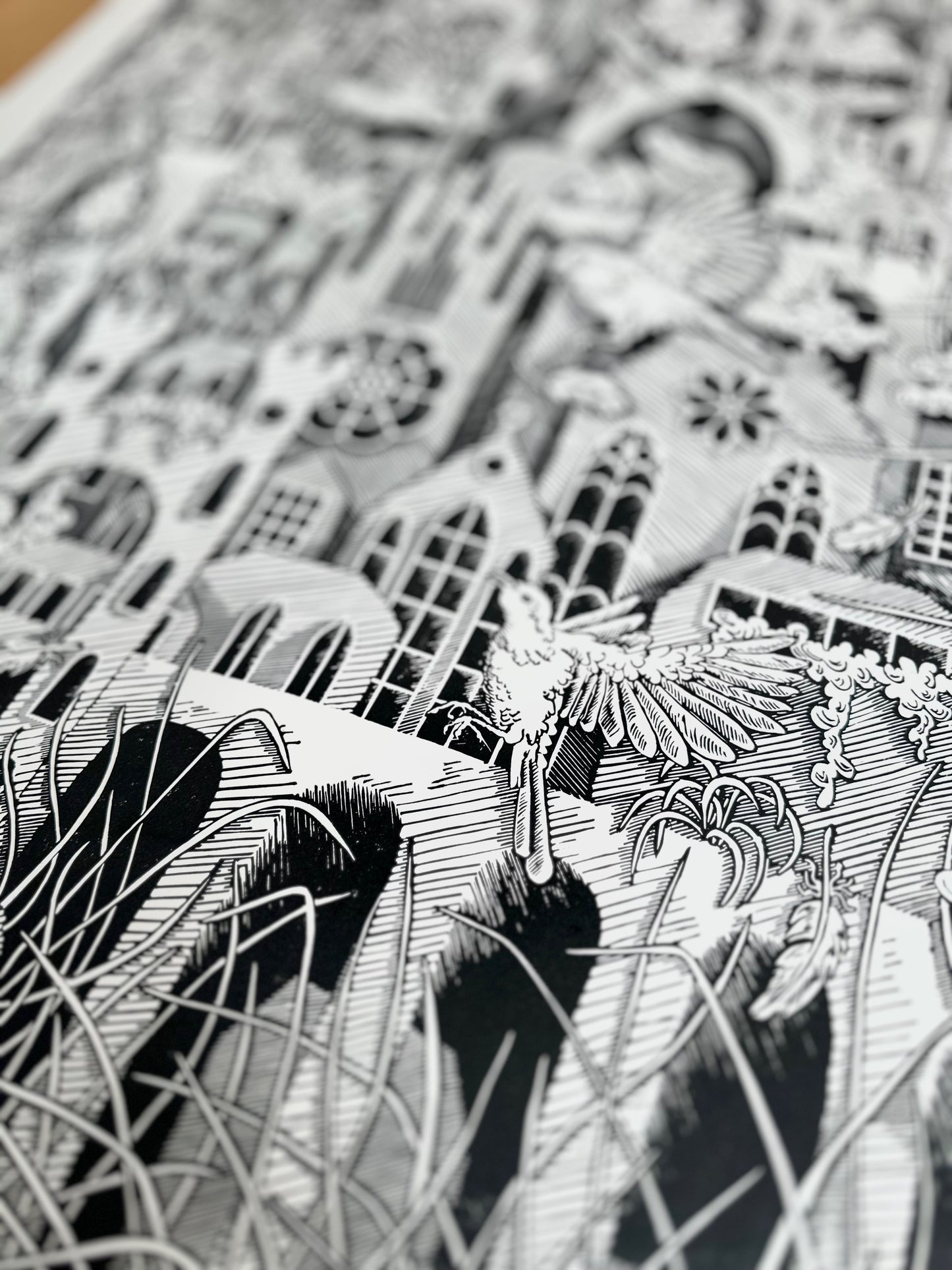 The City of Birds / 100x70 cm