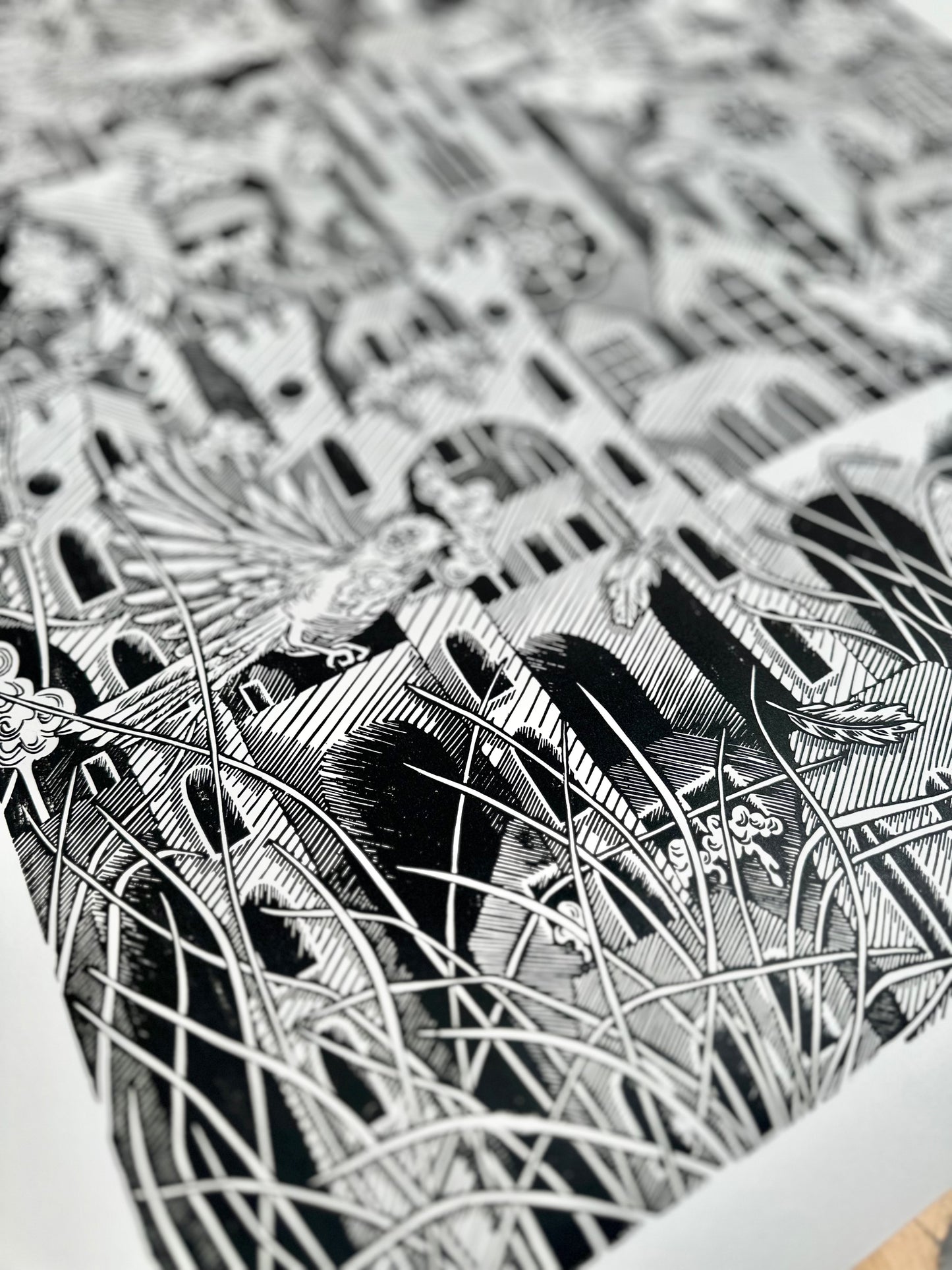 The City of Birds / 100x70 cm