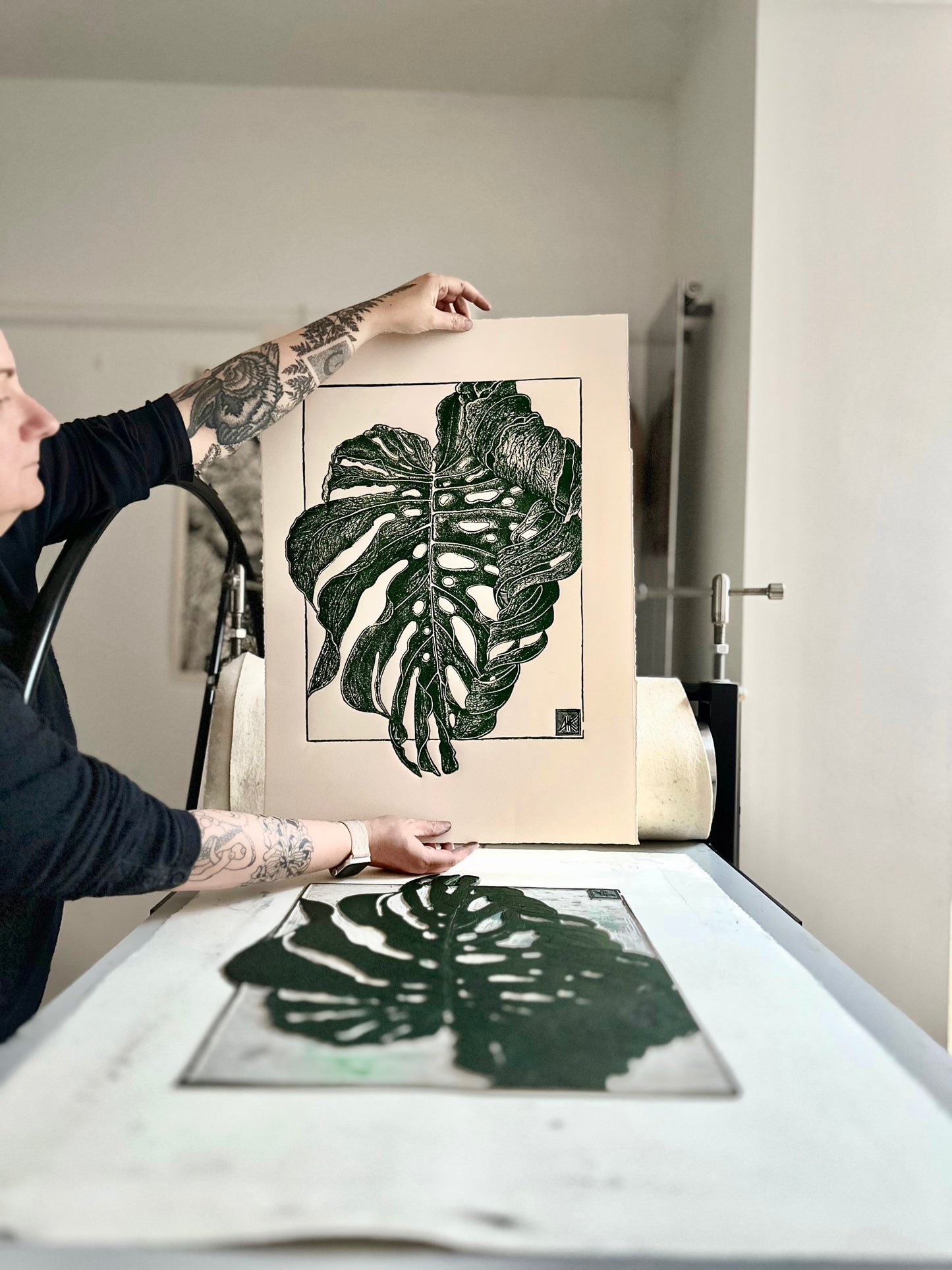 Monstera's Leaf / 50x70cm