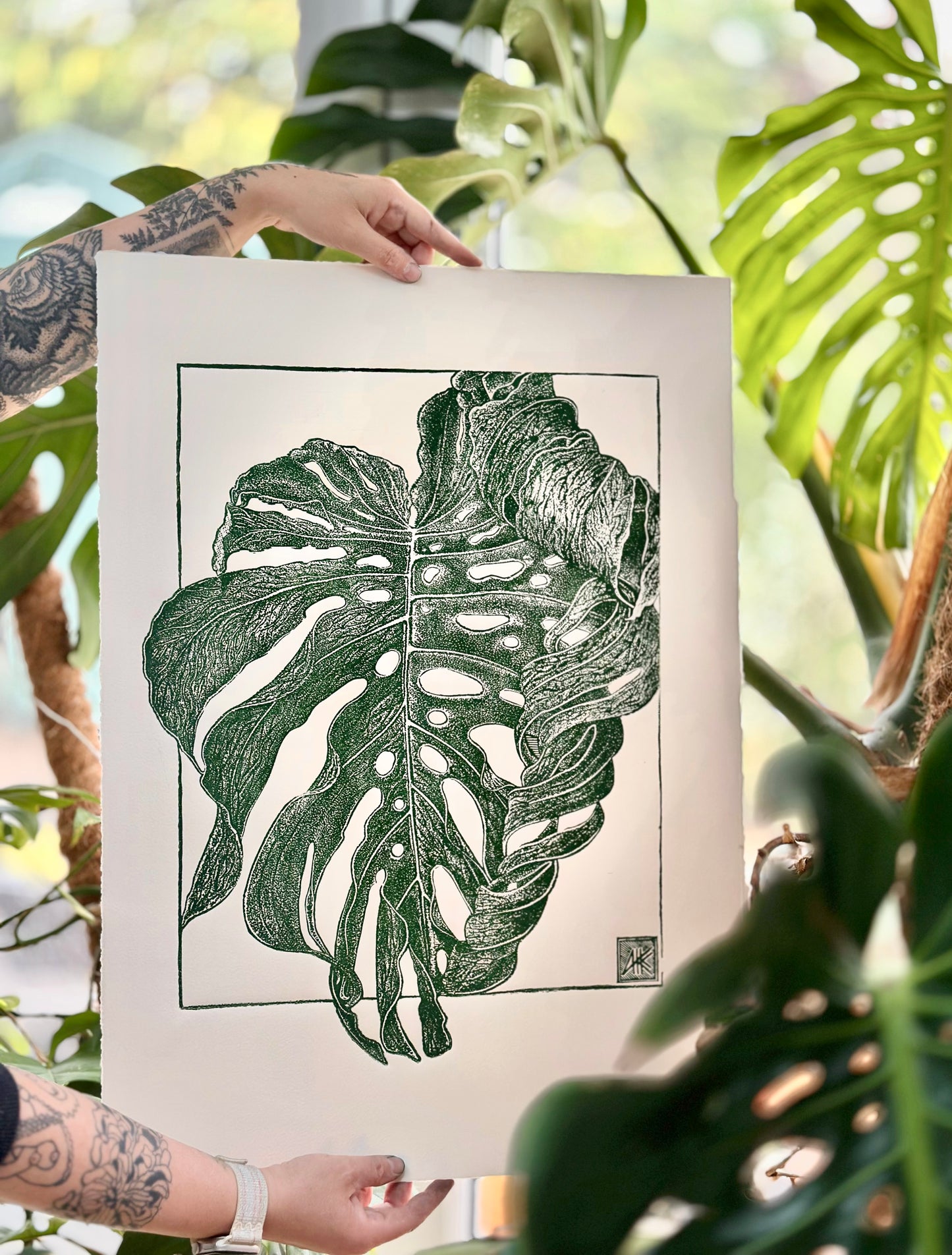 Monstera's Leaf / 50x70cm