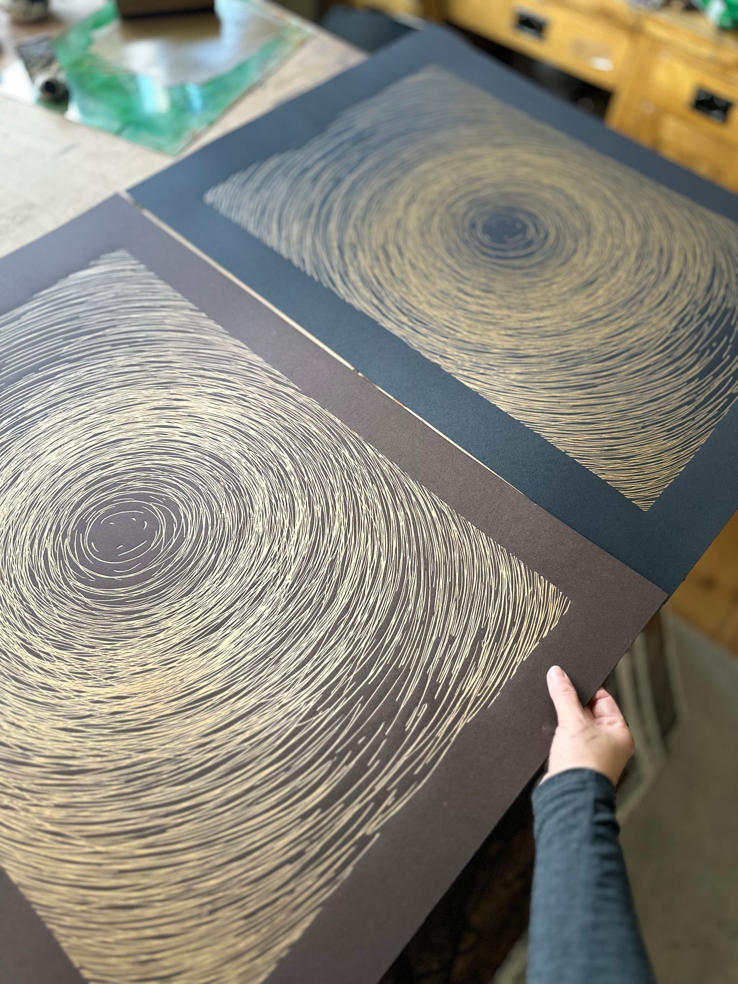 GOLDEN Vortex / 60x80cm