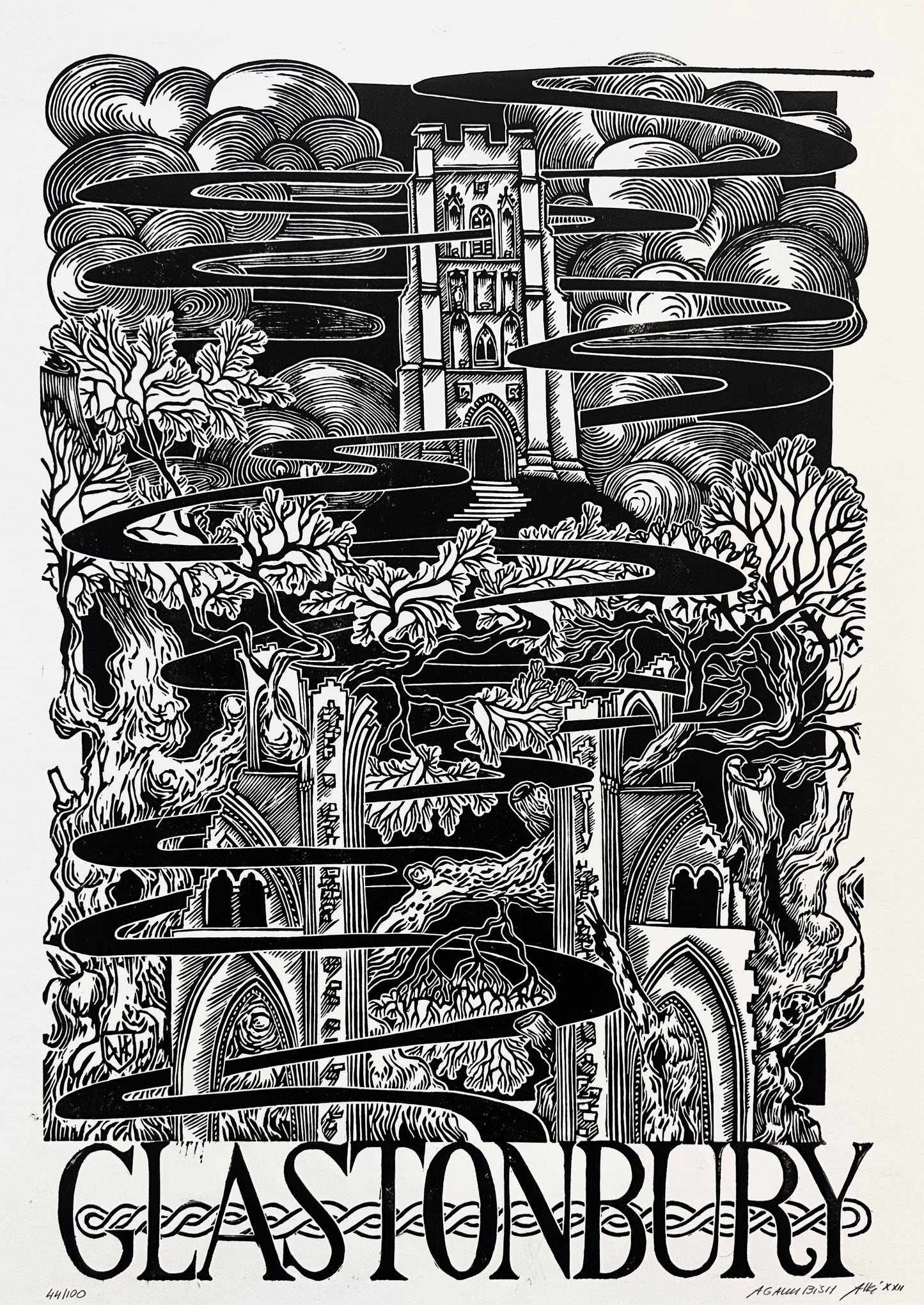 Glastonbury / 40x50cm