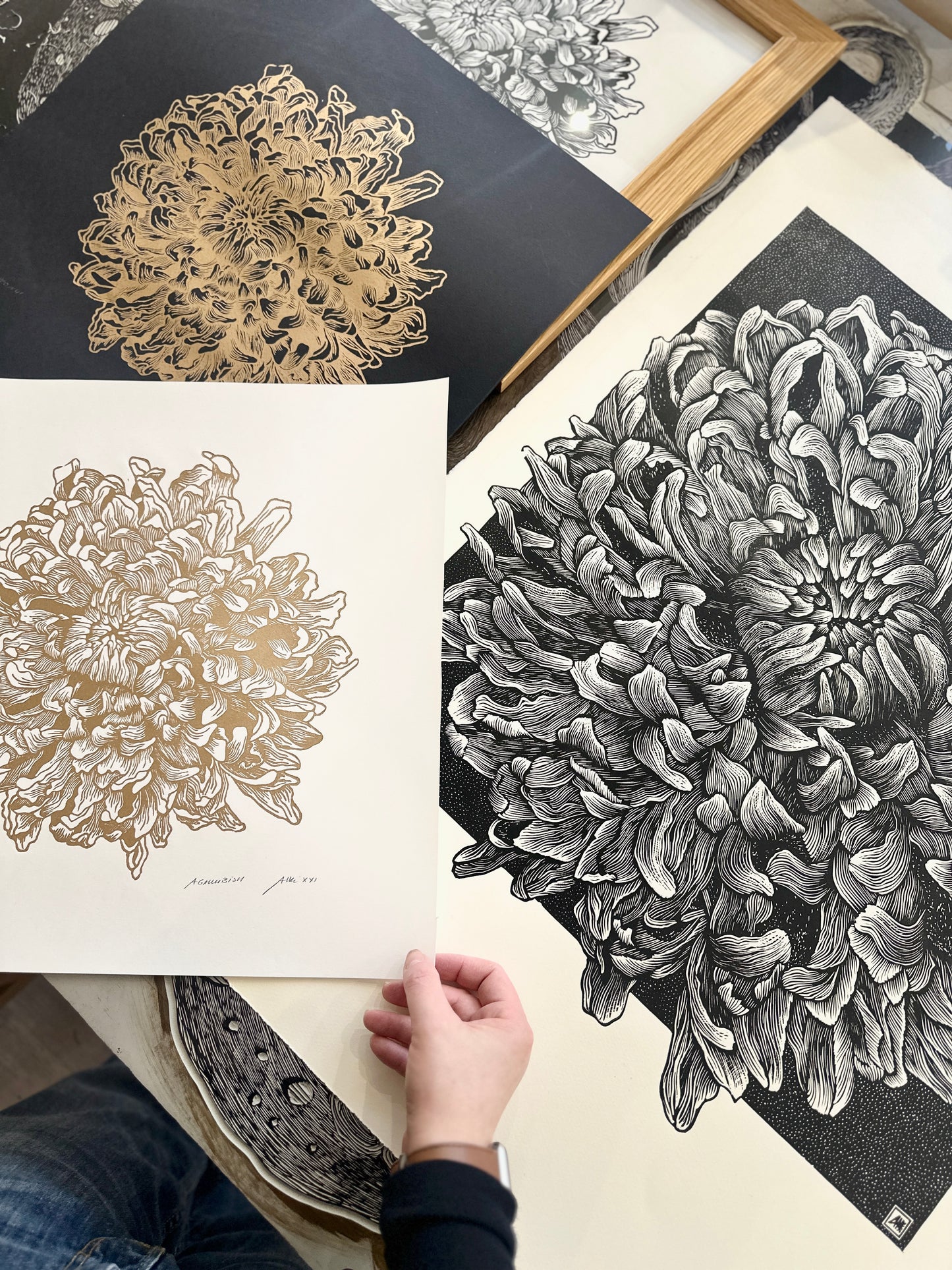 Peony / 40x40cm