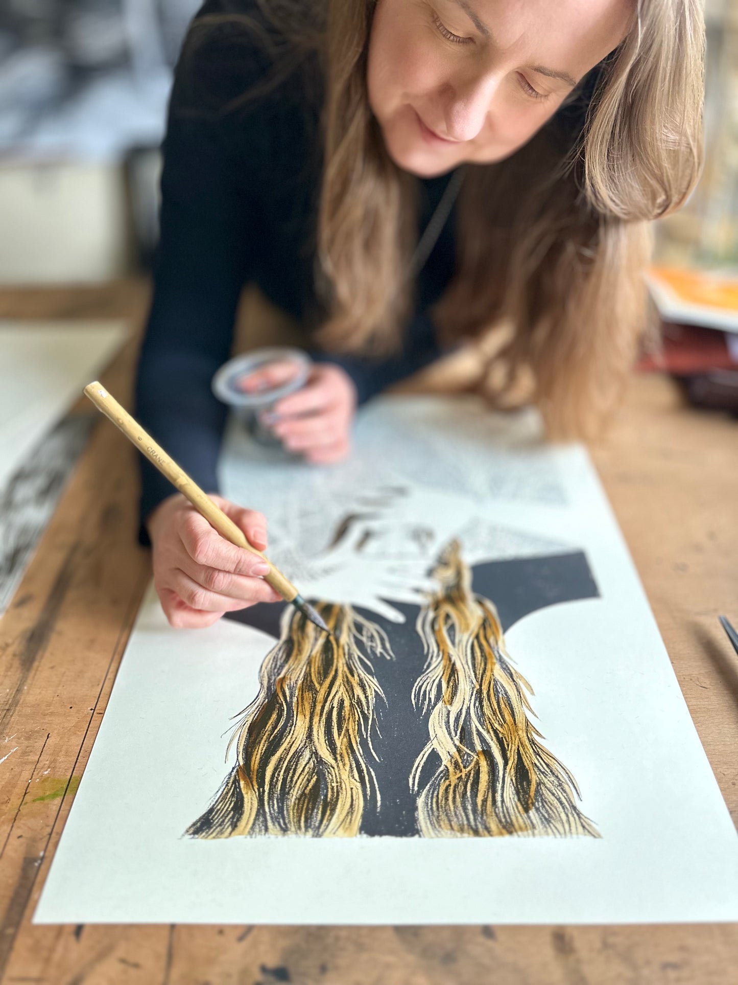 Between the Lines / Screen Print / 35x49cm