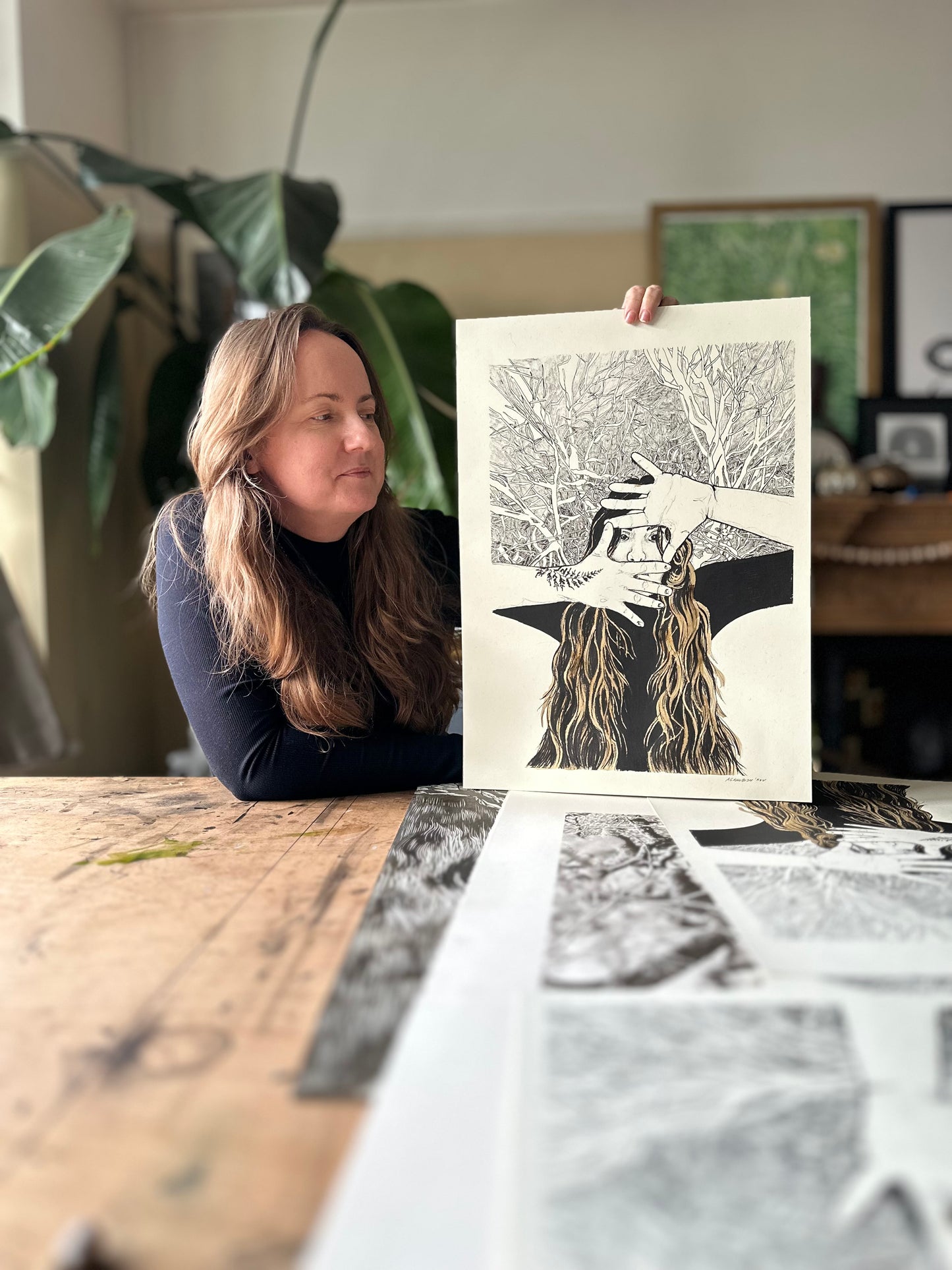 Between the Lines / Screen Print / 35x49cm