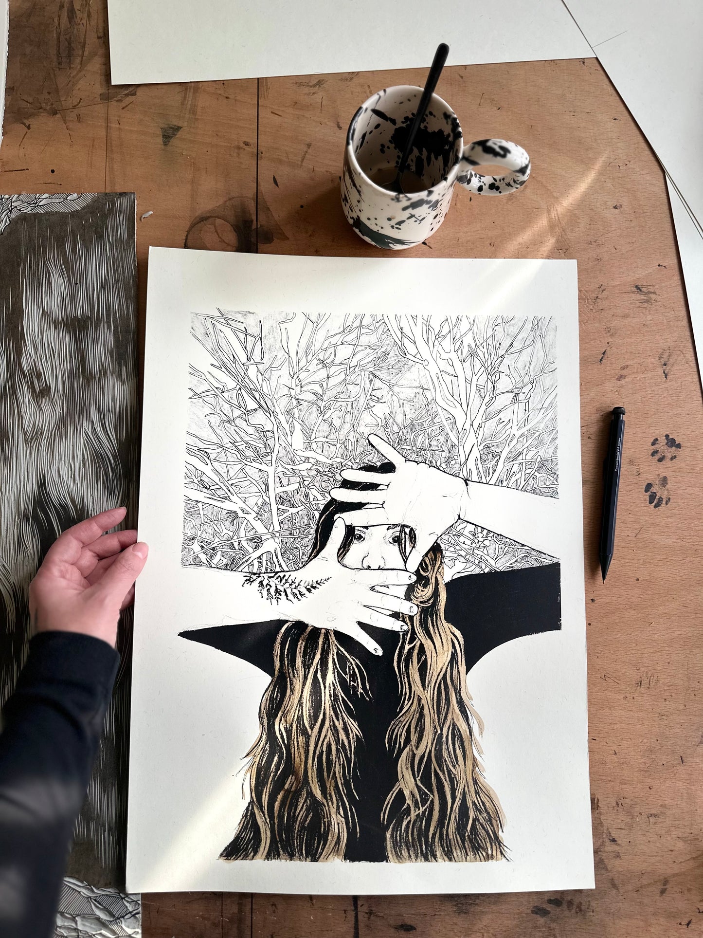 Between the Lines / Screen Print / 35x49cm