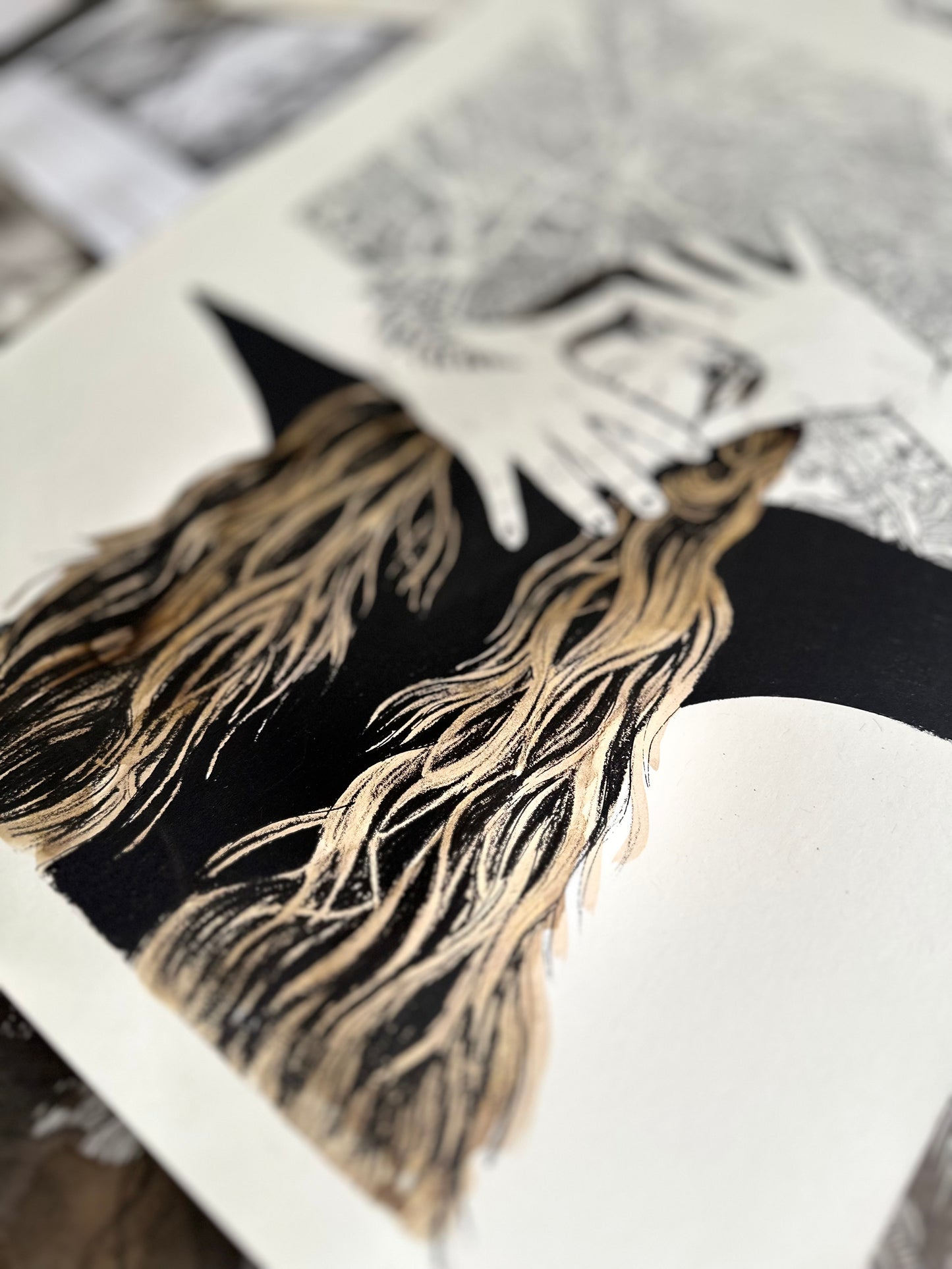 Between the Lines / Screen Print / 35x49cm