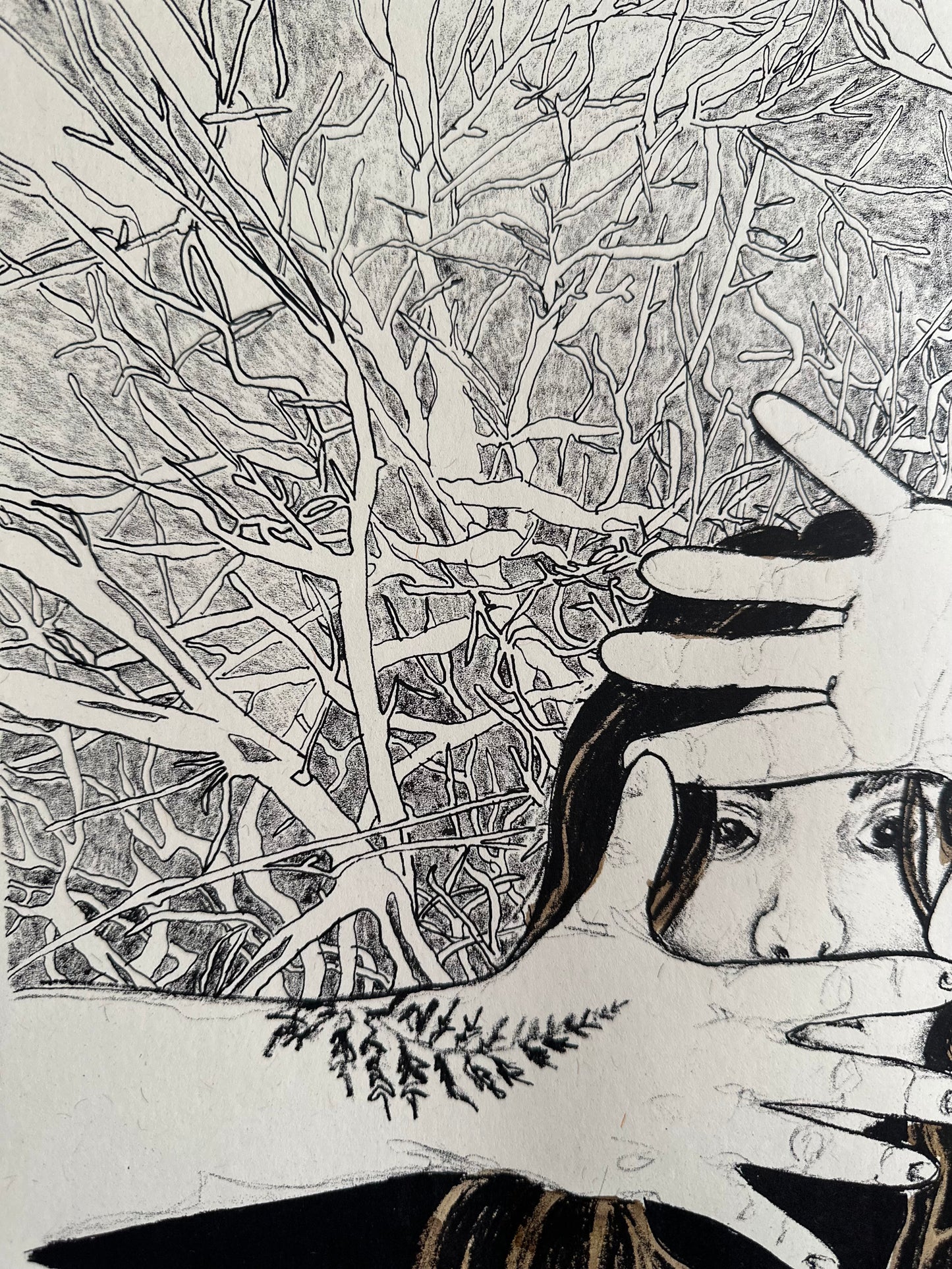 Between the Lines / Screen Print / 35x49cm