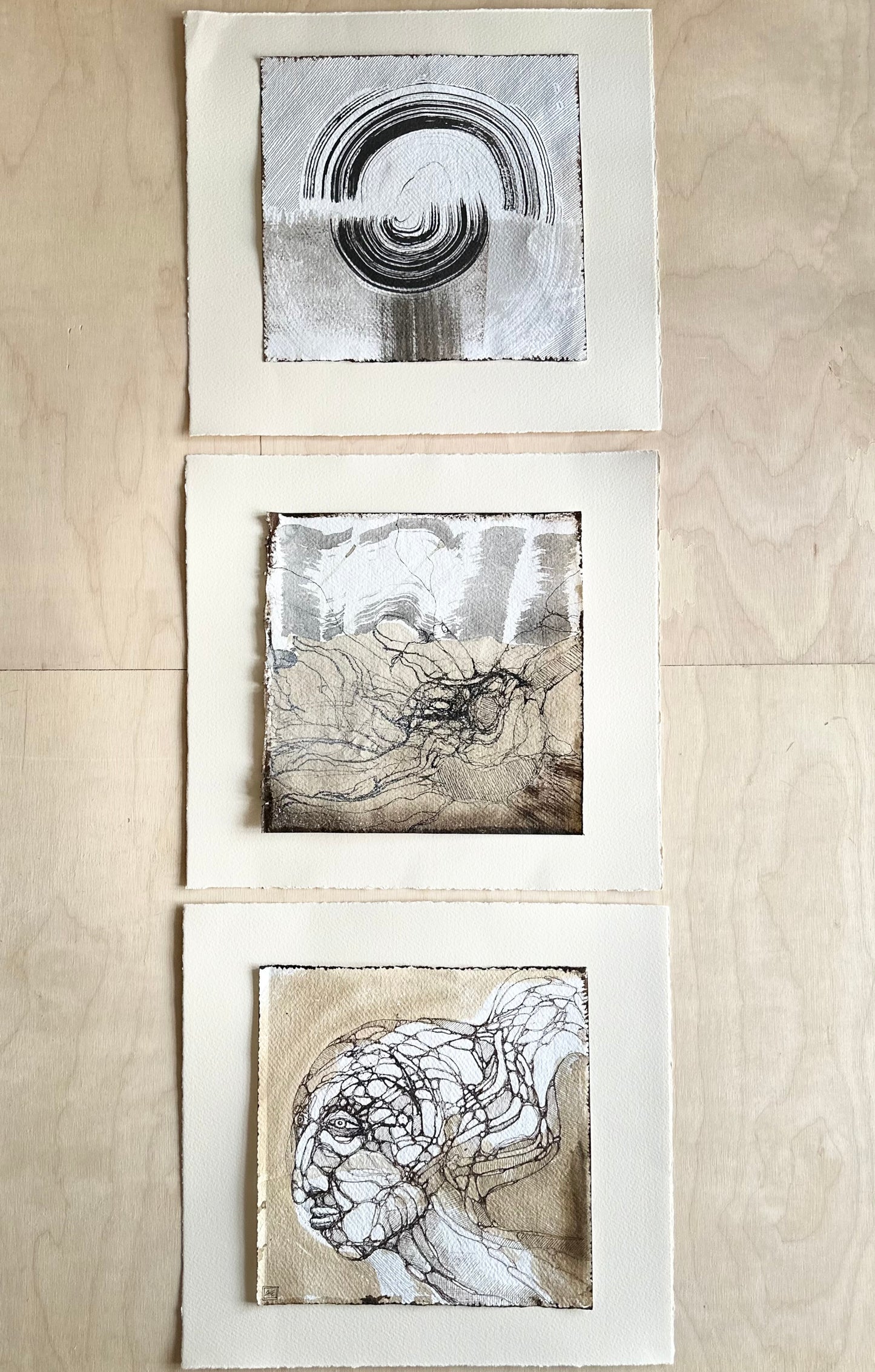 No. 4 MINI MIXED MEDIA SET / 30x30 cm