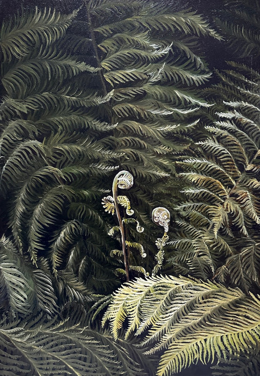 Ferns / Oil painting