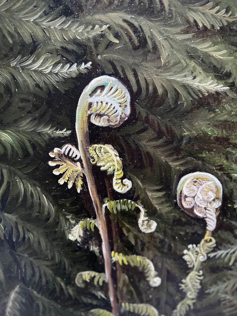 Ferns / Oil painting