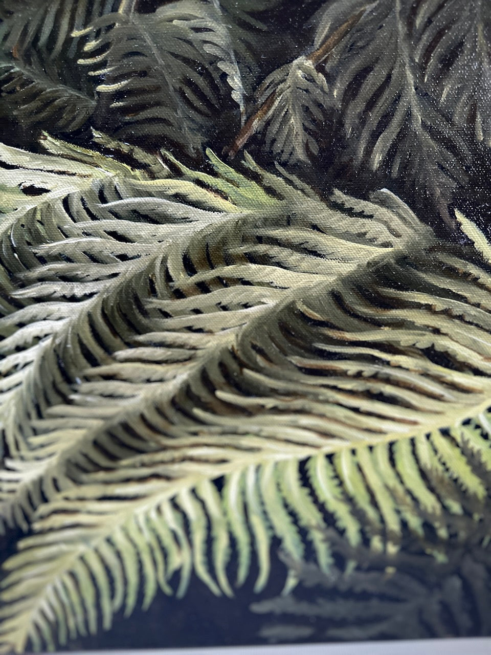 Ferns / Oil painting