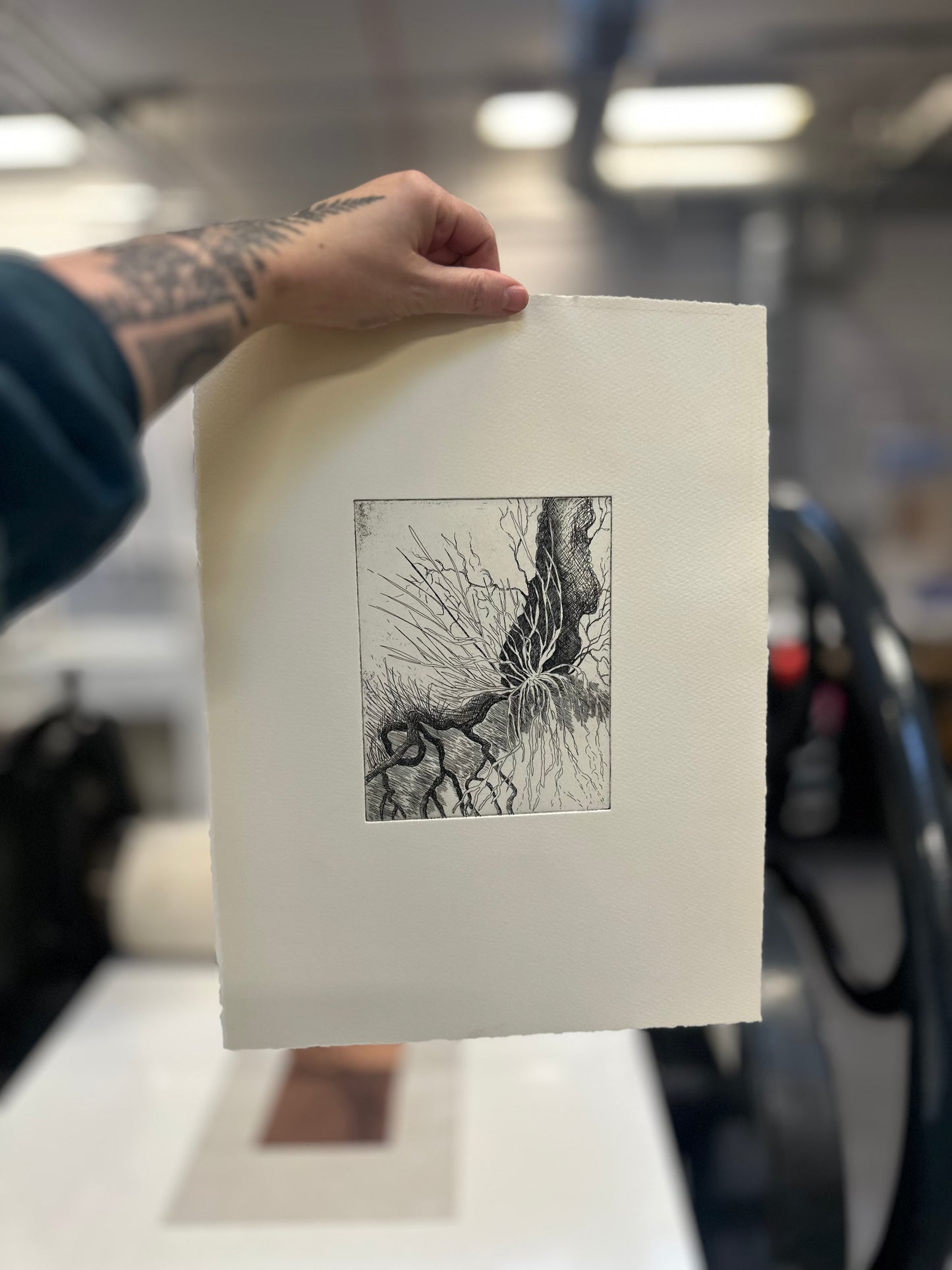 Where Holding Begins / Etching / 38x29cm