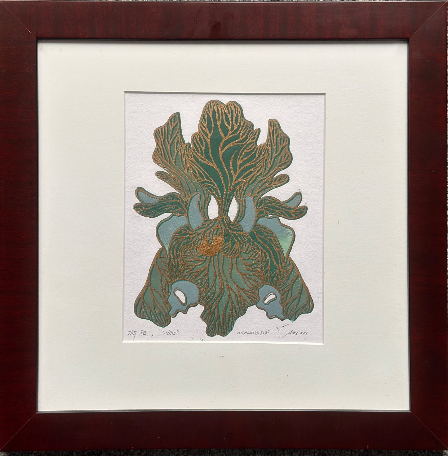 Iris / FRAMED / 35x35cm