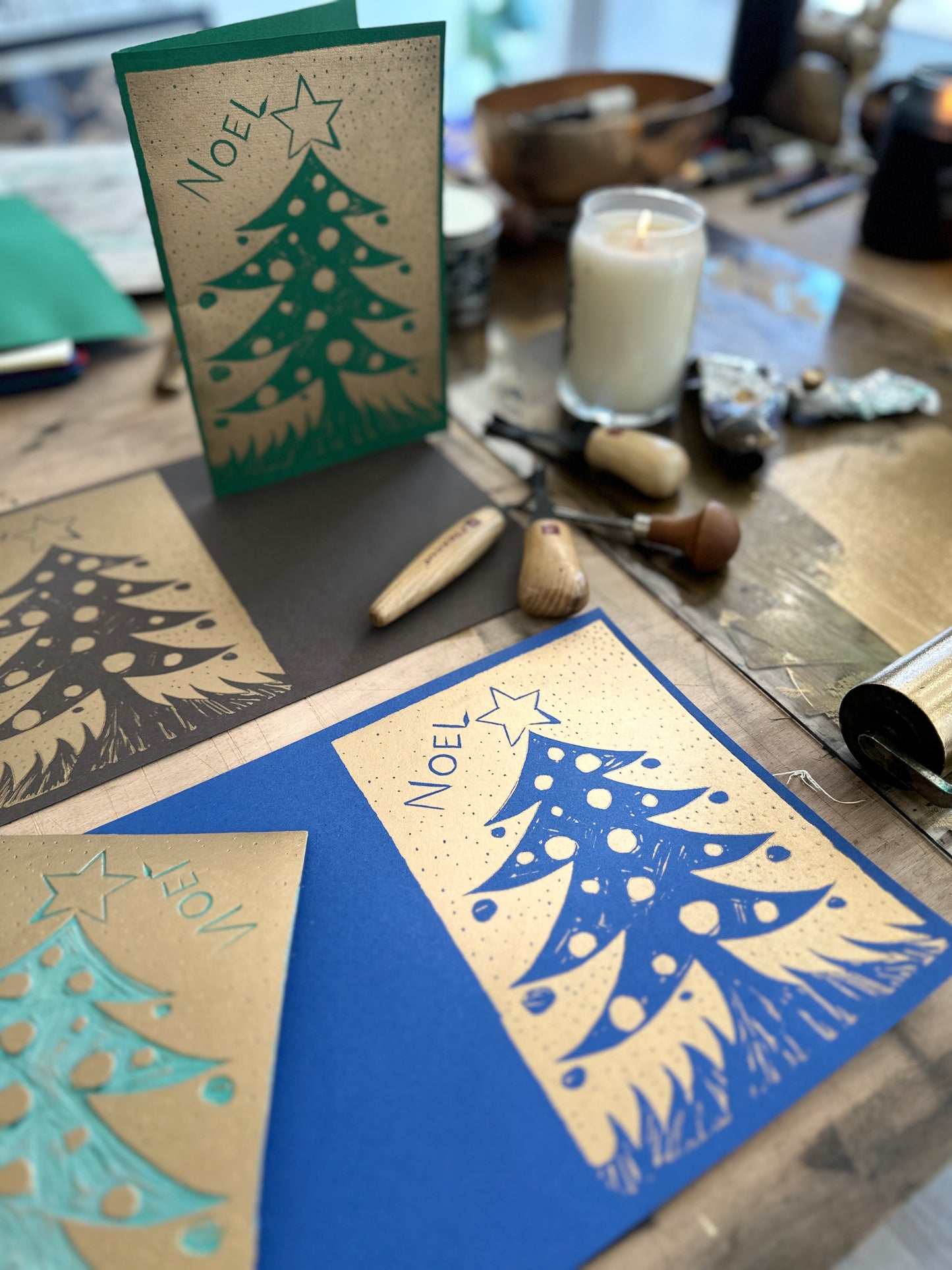 Christmas Cards LINO WORKSHOPS / 7 December 2024 / with Aga Kubish ARE