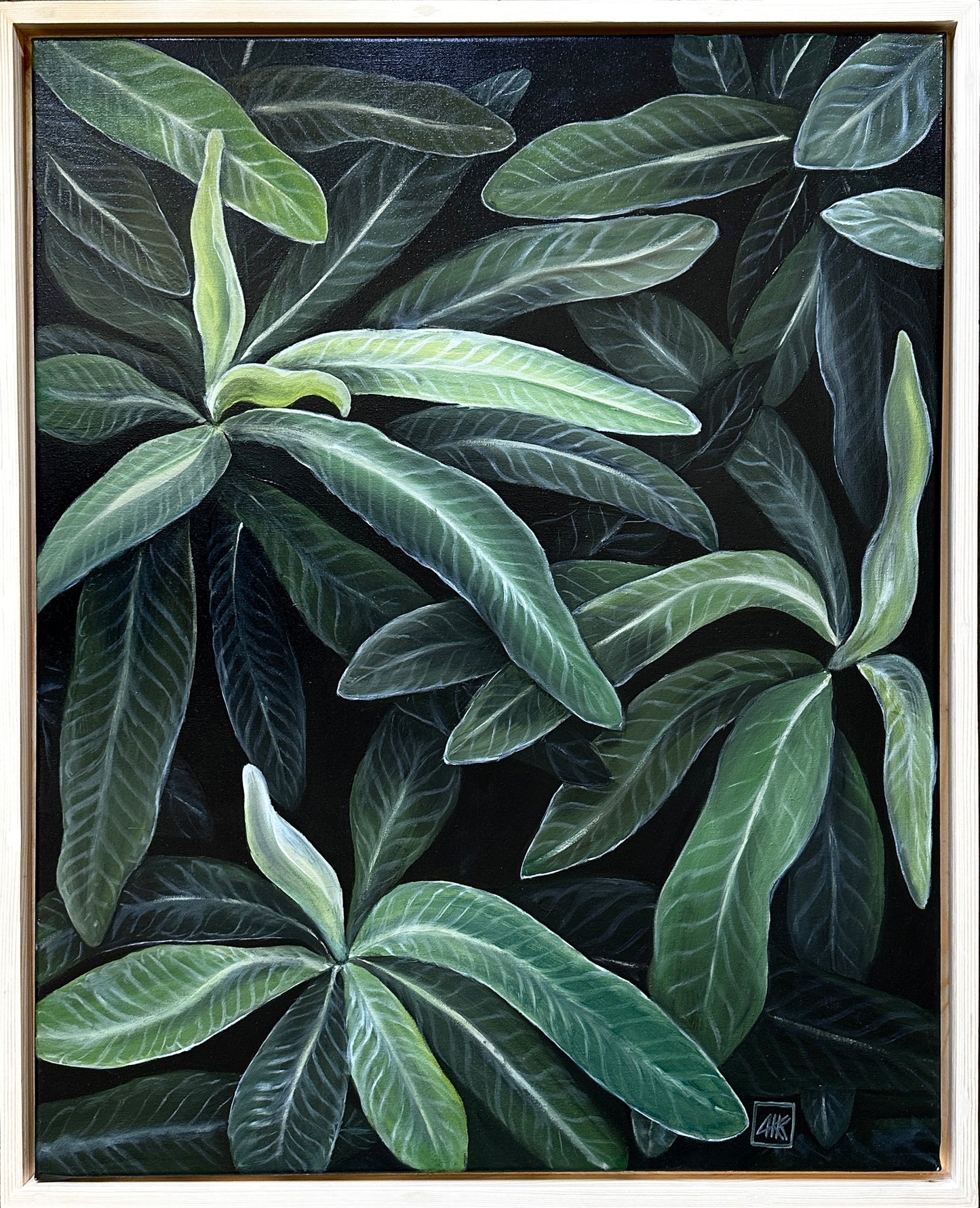 Leaves / Oil painting