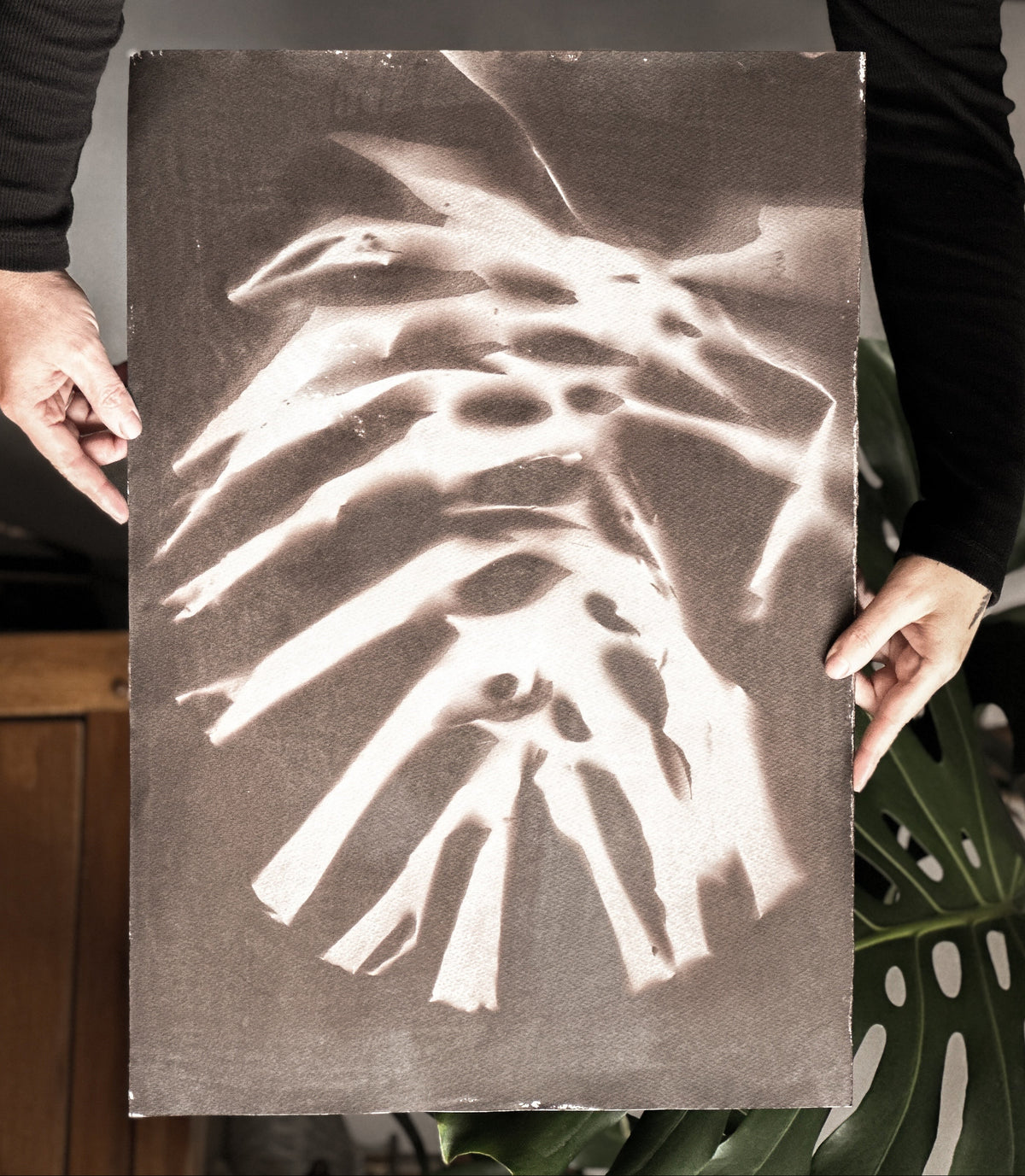 Monstera Leaf / 38x54cm