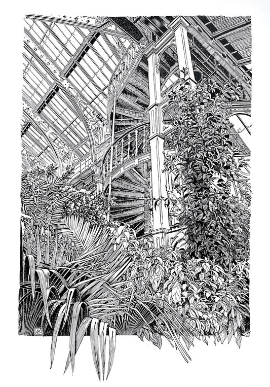 Palm House /  76x56 cm