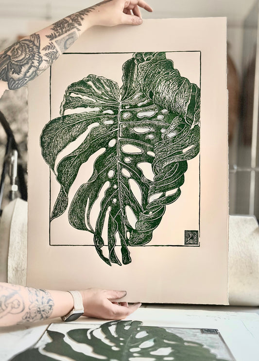 Monstera's Leaf / 50x70cm