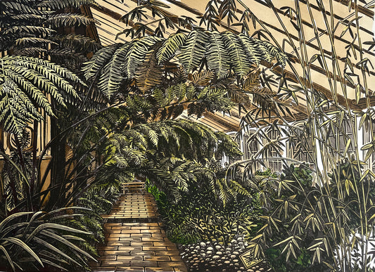House of Ferns / UNIQUE EDITION / 53x76 cm
