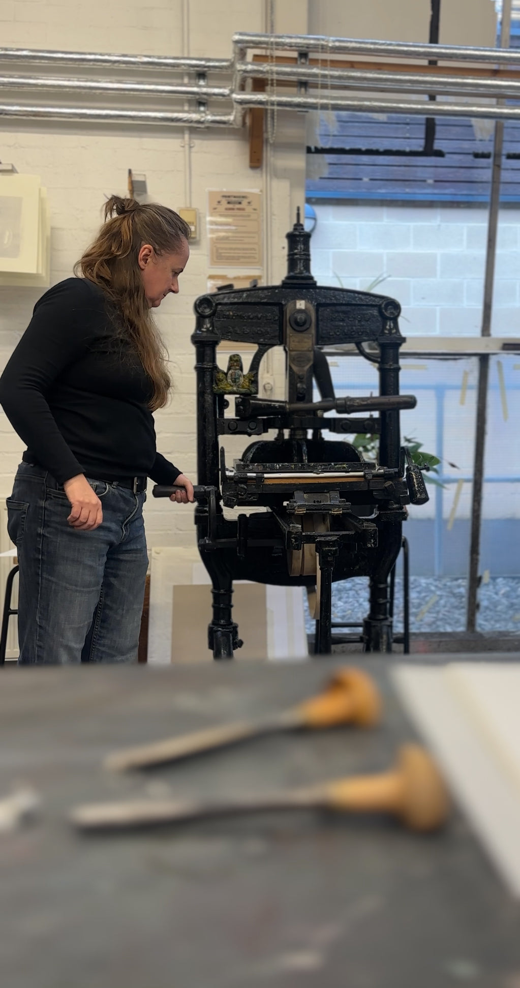 Study of Light / Reduction Linocut / 17x23 cm