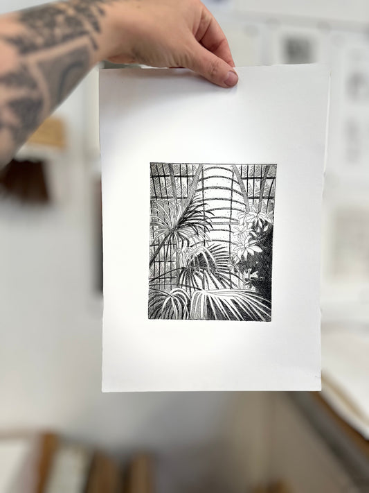 Palm House / Etching / 21x29cm